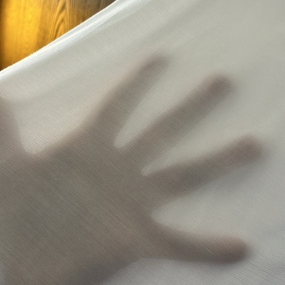 Yibugin white short sleeved blouse. Size Large. NWT - Picture 8 of 9